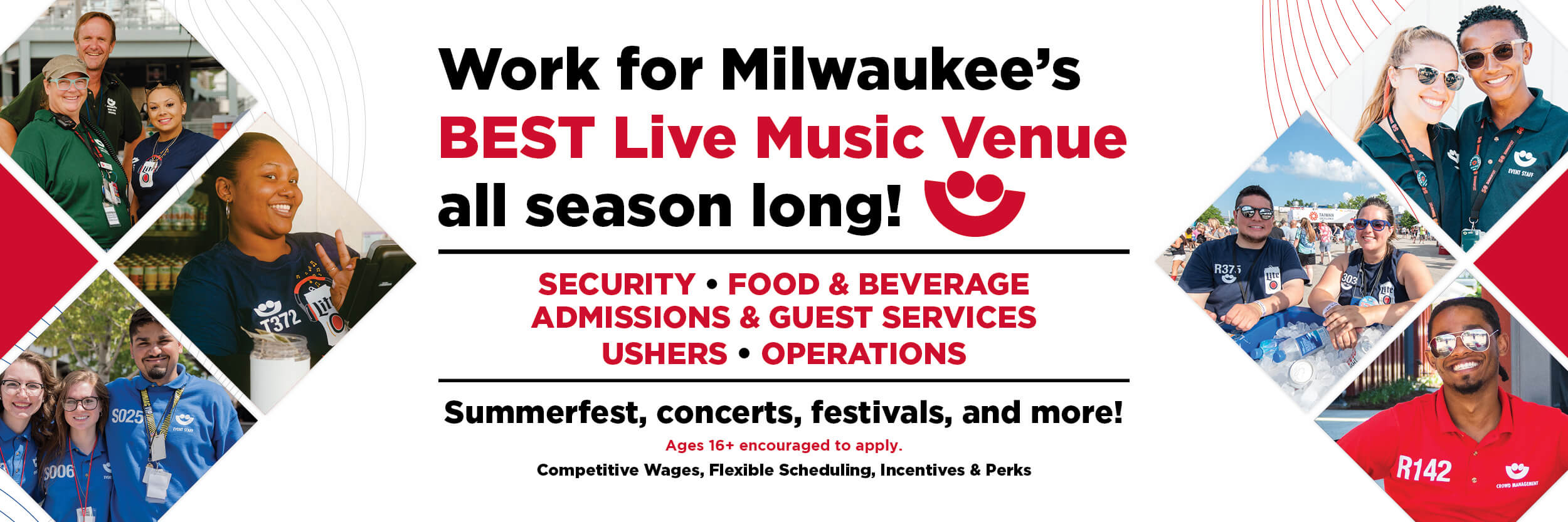 Milwaukee World Festival is hiring thousands for the summer festival season